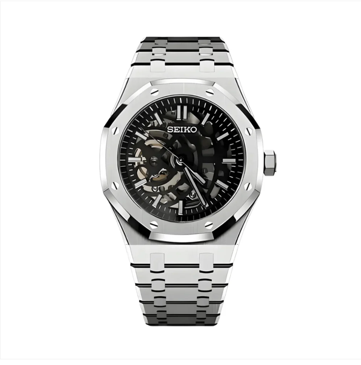 ROYAL- silver/skeleton black