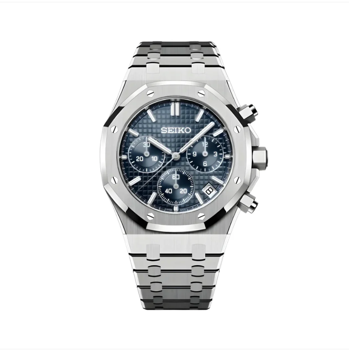 ROYAL- chronograph/silver, blue