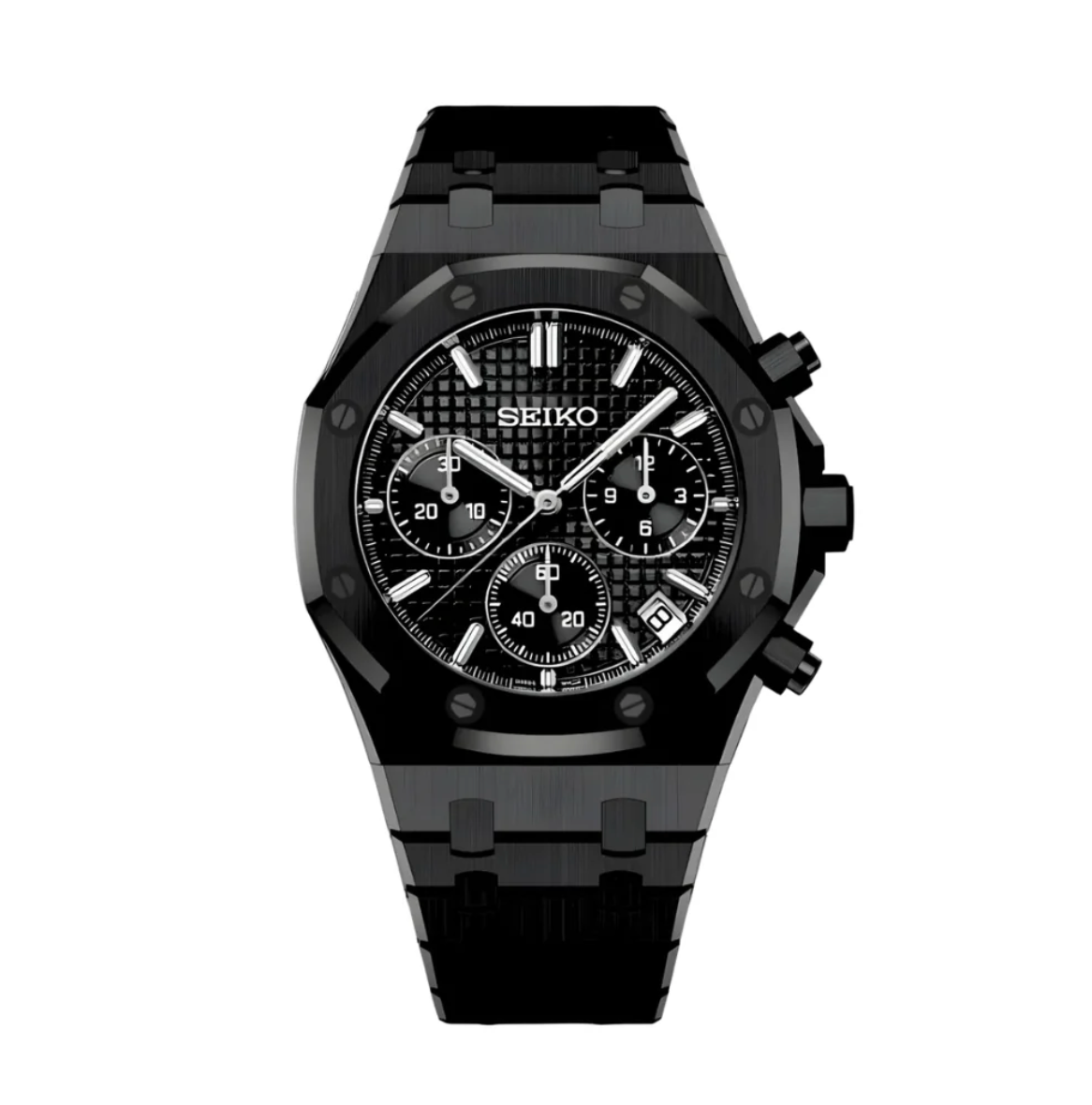 ROYAL- chonograph/ full black