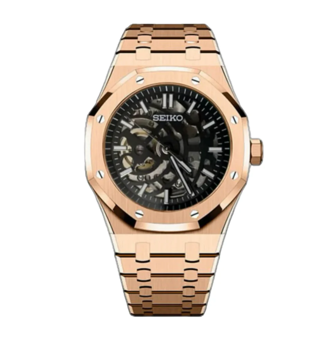 ROYAL- rose/skeleton black