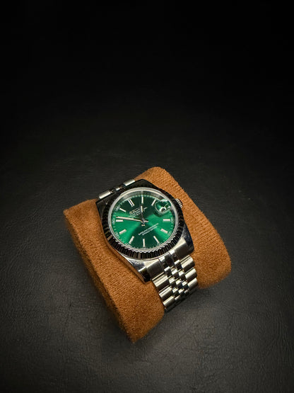 DATE- silver/green